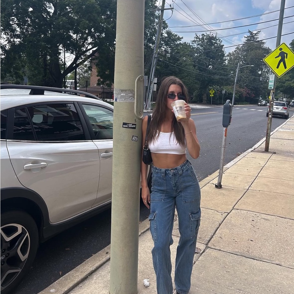 Urban Outfitters Blue Straight Leg Jeans